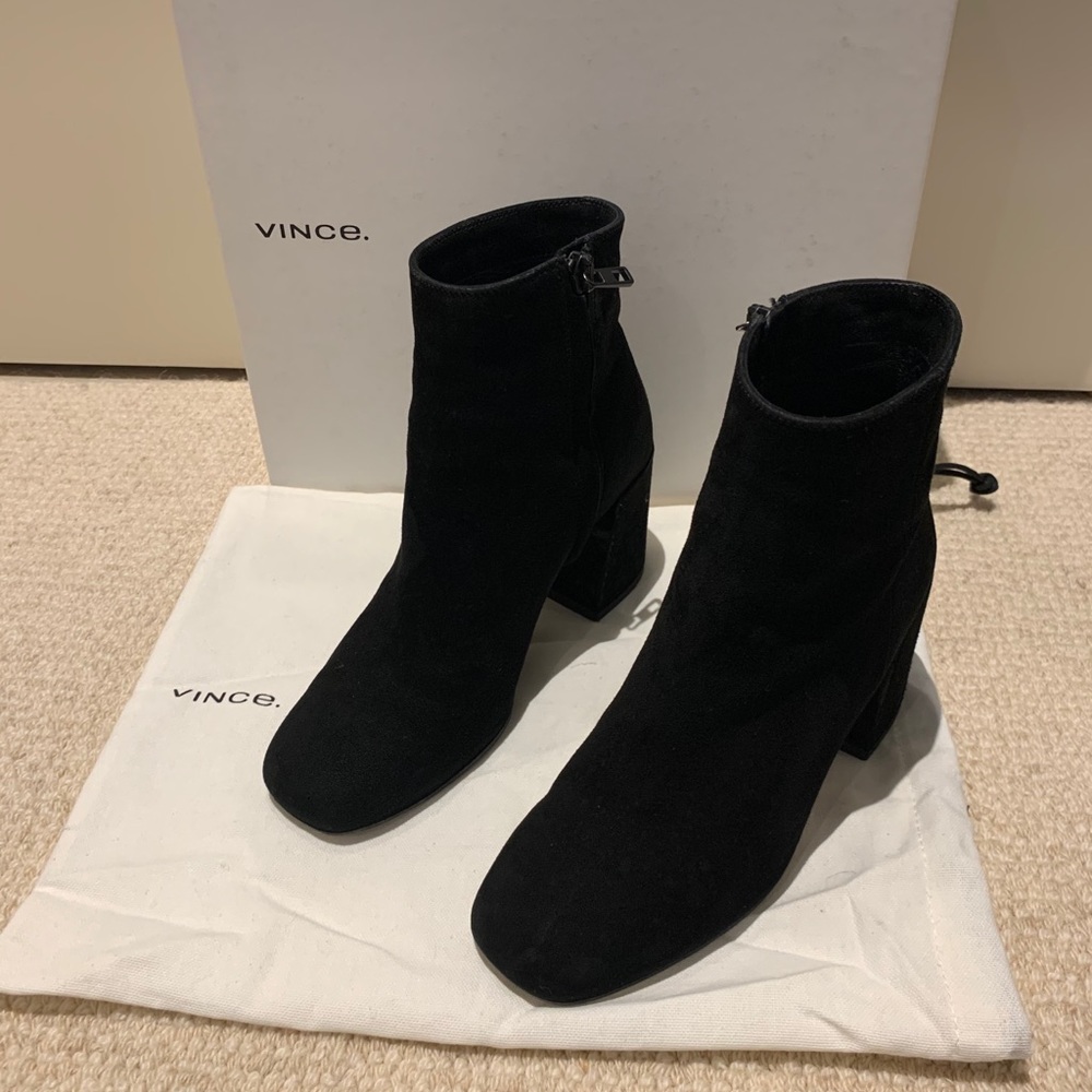 Vince black side booties